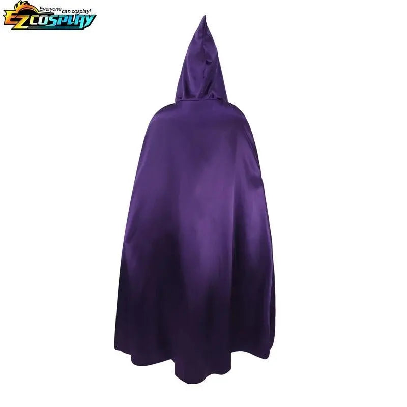 Teen Titans Raven Cosplay Costume Deluxe Jumpsuit Cloak Belt Suit Halloween Uniform for Women XS-3XL - SS69