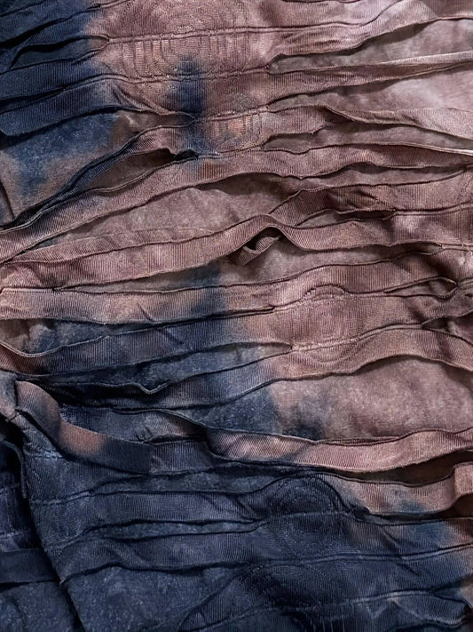 Tie Dye Print Tassel Asymmetrical Dress, Y2K Short Sleeve Dress For Spring & Summer, Women's Clothing SS69