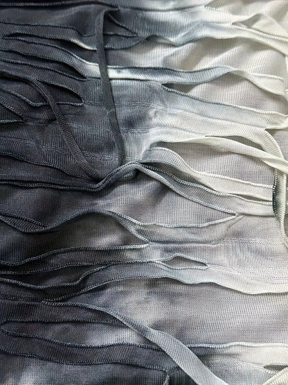 Tie Dye Print Tassel Asymmetrical Dress, Y2K Short Sleeve Dress For Spring & Summer, Women's Clothing SS69