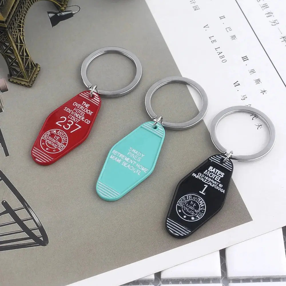 Tv Show Twin Peaks Hotel Key Chain Metal Green Enamel The Great Northern Hotel Room 315 Keychains Fashion Women Men Jewelry Gift SS69