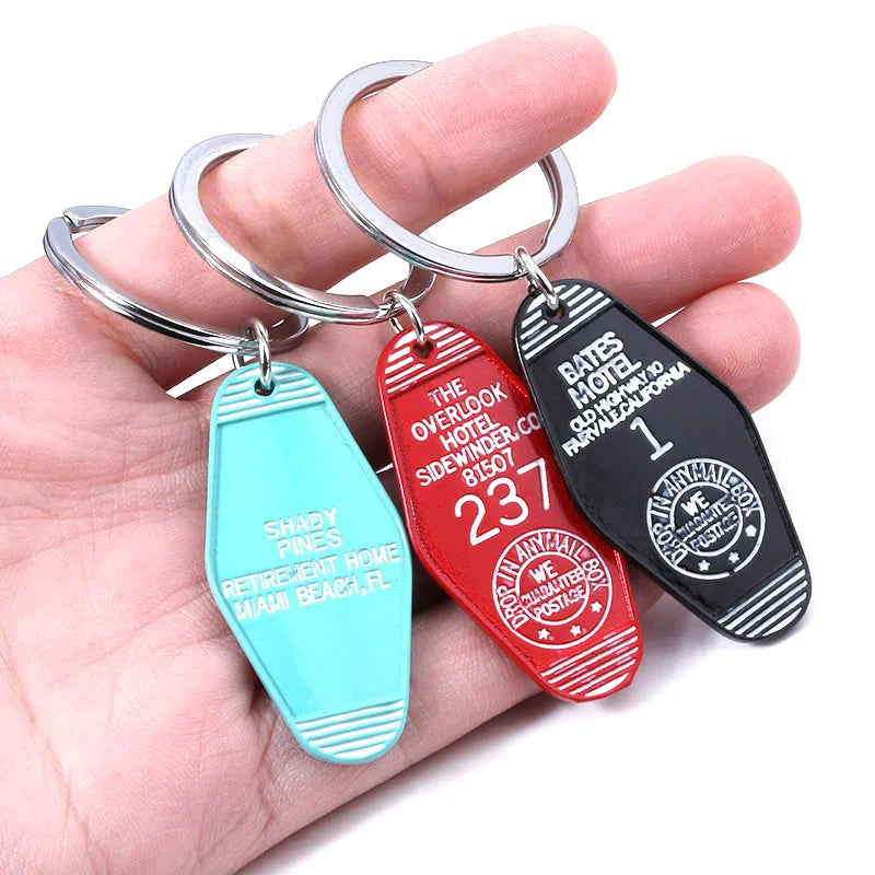 Tv Show Twin Peaks Hotel Key Chain Metal Green Enamel The Great Northern Hotel Room 315 Keychains Fashion Women Men Jewelry Gift SS69