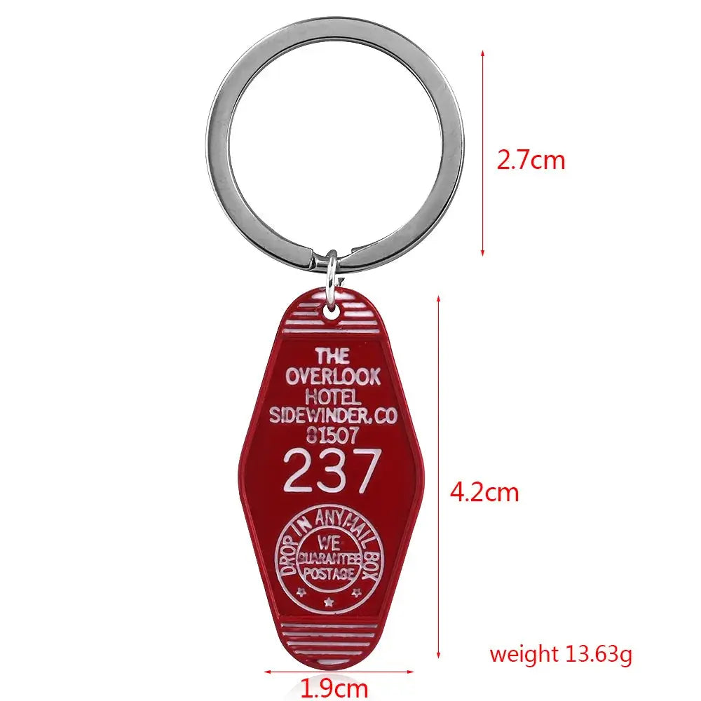 Tv Show Twin Peaks Hotel Key Chain Metal Green Enamel The Great Northern Hotel Room 315 Keychains Fashion Women Men Jewelry Gift SS69
