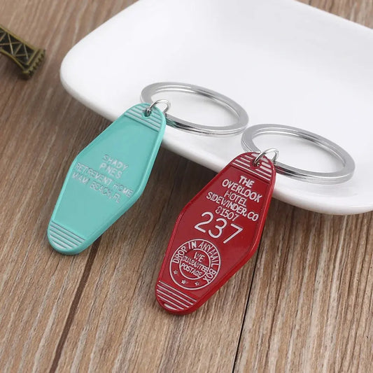 Tv Show Twin Peaks Hotel Key Chain Metal Green Enamel The Great Northern Hotel Room 315 Keychains Fashion Women Men Jewelry Gift SS69