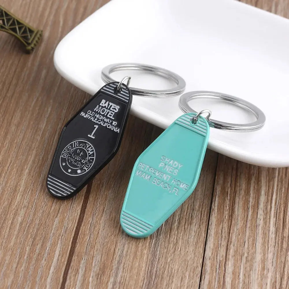 Tv Show Twin Peaks Hotel Key Chain Metal Green Enamel The Great Northern Hotel Room 315 Keychains Fashion Women Men Jewelry Gift SS69