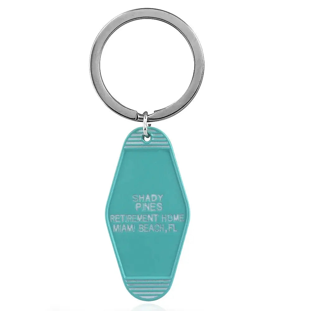 Tv Show Twin Peaks Hotel Key Chain Metal Green Enamel The Great Northern Hotel Room 315 Keychains Fashion Women Men Jewelry Gift SS69 6.69 K00090-04