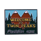 Twin Peaks Badge Agent Cooper Log Lady Wooden Gotta Light Woodsman David Lynch Pin Audrey Diane Fire Walk with Me Brooch SS69