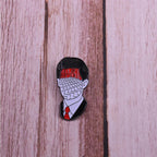 Twin Peaks Badge Agent Cooper Log Lady Wooden Gotta Light Woodsman David Lynch Pin Audrey Diane Fire Walk with Me Brooch SS69