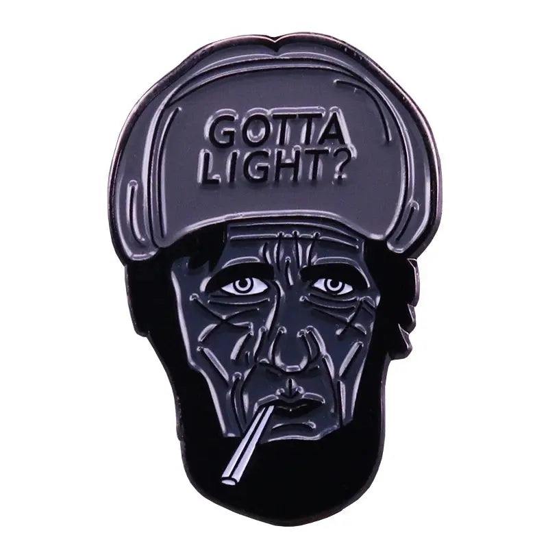 Twin Peaks Badge Agent Cooper Log Lady Wooden Gotta Light Woodsman David Lynch Pin Audrey Diane Fire Walk with Me Brooch SS69