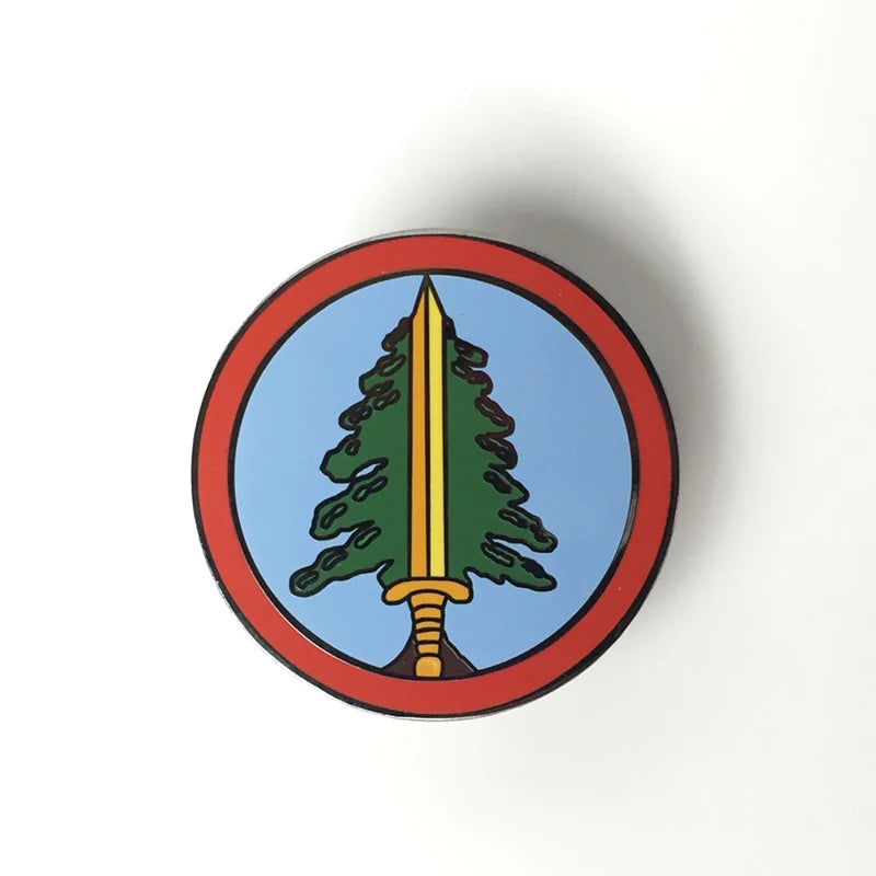 Twin Peaks Badge Agent Cooper Log Lady Wooden Gotta Light Woodsman David Lynch Pin Audrey Diane Fire Walk with Me Brooch SS69