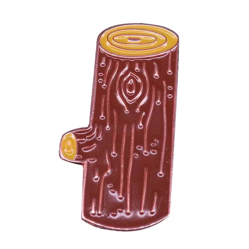 Twin Peaks Badge Agent Cooper Log Lady Wooden Gotta Light Woodsman David Lynch Pin Audrey Diane Fire Walk with Me Brooch SS69