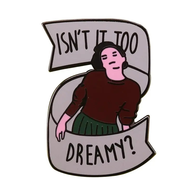 Twin Peaks Badge Agent Cooper Log Lady Wooden Gotta Light Woodsman David Lynch Pin Audrey Diane Fire Walk with Me Brooch SS69