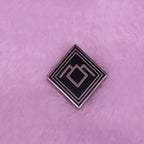 Twin Peaks Black lodge badge owl cave symbol antique look style pin SS69