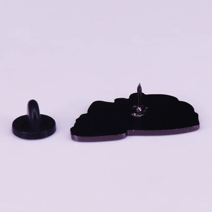 Twin Peaks Brooch Log Lady Enamel Pin One Day My Log Will Have Something To Say David Lynch TV Series SS69