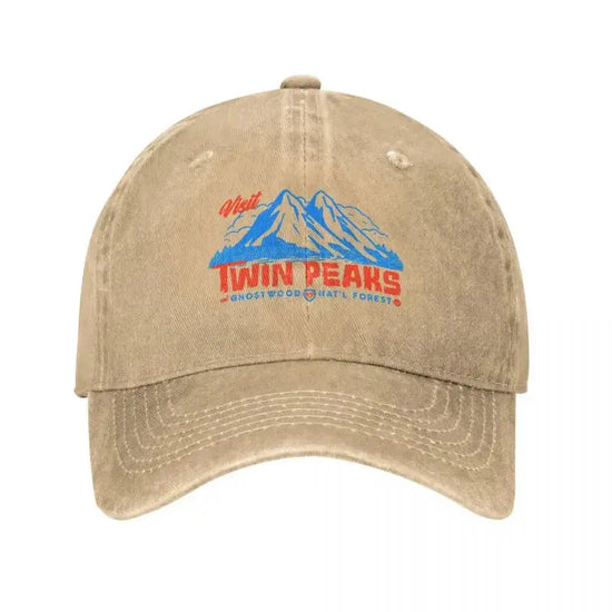 Twin Peaks Cotton Baseball Cap, Unisex Adjustable Trucker Hat, Lightweight Sports Cap with Medium Stretch, 100% Polyester Filled, PVC Coated, Machine Washable - Tie Dye Pattern SS69