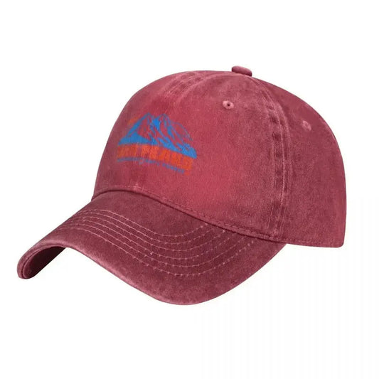 Twin Peaks Cotton Baseball Cap, Unisex Adjustable Trucker Hat, Lightweight Sports Cap with Medium Stretch, 100% Polyester Filled, PVC Coated, Machine Washable - Tie Dye Pattern SS69 13.69 Red