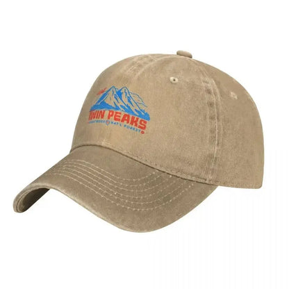Twin Peaks Cotton Baseball Cap, Unisex Adjustable Trucker Hat, Lightweight Sports Cap with Medium Stretch, 100% Polyester Filled, PVC Coated, Machine Washable - Tie Dye Pattern SS69 13.69 Natural