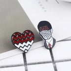 Twin Peaks Enamel Badge Brooch Burning Matches Dale Cooper Pins Brooches for Women Men Lapel Pin Jeans Shirt Jewelry SS69
