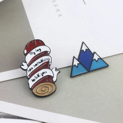 Twin Peaks Enamel Badge Brooch Burning Matches Dale Cooper Pins Brooches for Women Men Lapel Pin Jeans Shirt Jewelry SS69