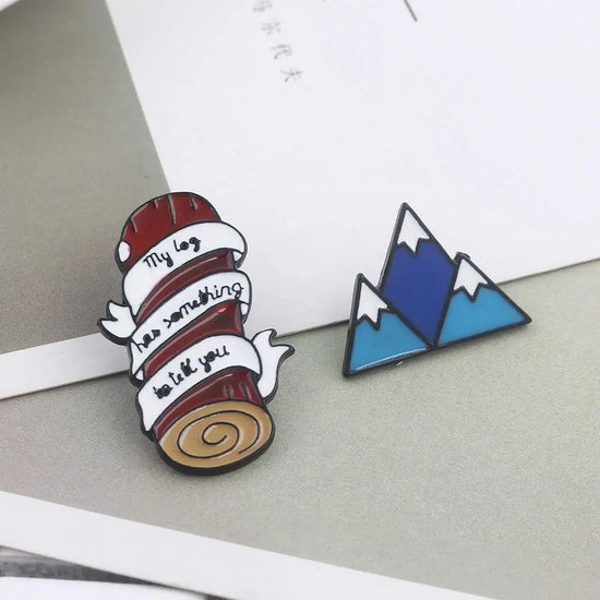 Twin Peaks Enamel Badge Brooch Burning Matches Dale Cooper Pins Brooches for Women Men Lapel Pin Jeans Shirt Jewelry SS69