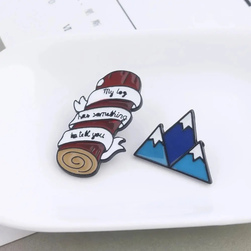 Twin Peaks Enamel Badge Brooch Burning Matches Dale Cooper Pins Brooches for Women Men Lapel Pin Jeans Shirt Jewelry SS69