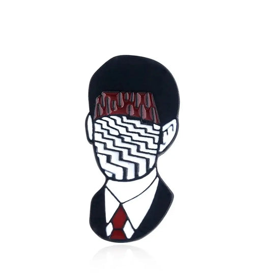 Twin Peaks Enamel Badge Brooch Burning Matches Dale Cooper Pins Brooches for Women Men Lapel Pin Jeans Shirt Jewelry SS69