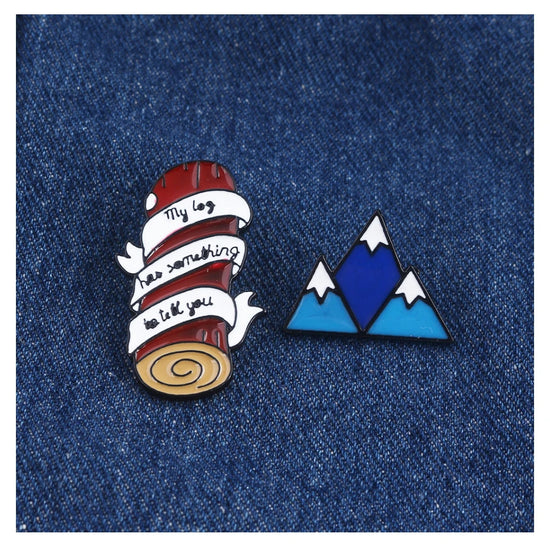 Twin Peaks Heart Shape Brooches Dale Cooper Fire Walk With Me Red Wine Bottle Cup Lapel Enamel Pins Women Men Bag Shirt Gift SS69