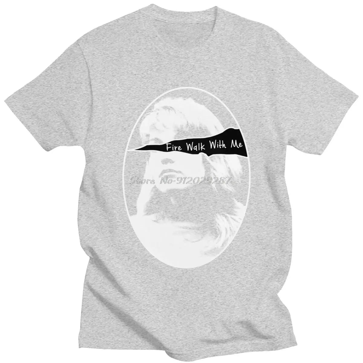 Twin Peaks T Shirt Cotton Laura Palmer T-shirt Fire Walk With Me Tee Top O-neck Short Sleeve TV Fan Tshirt Clothing SS69 19.69 GRAY / M