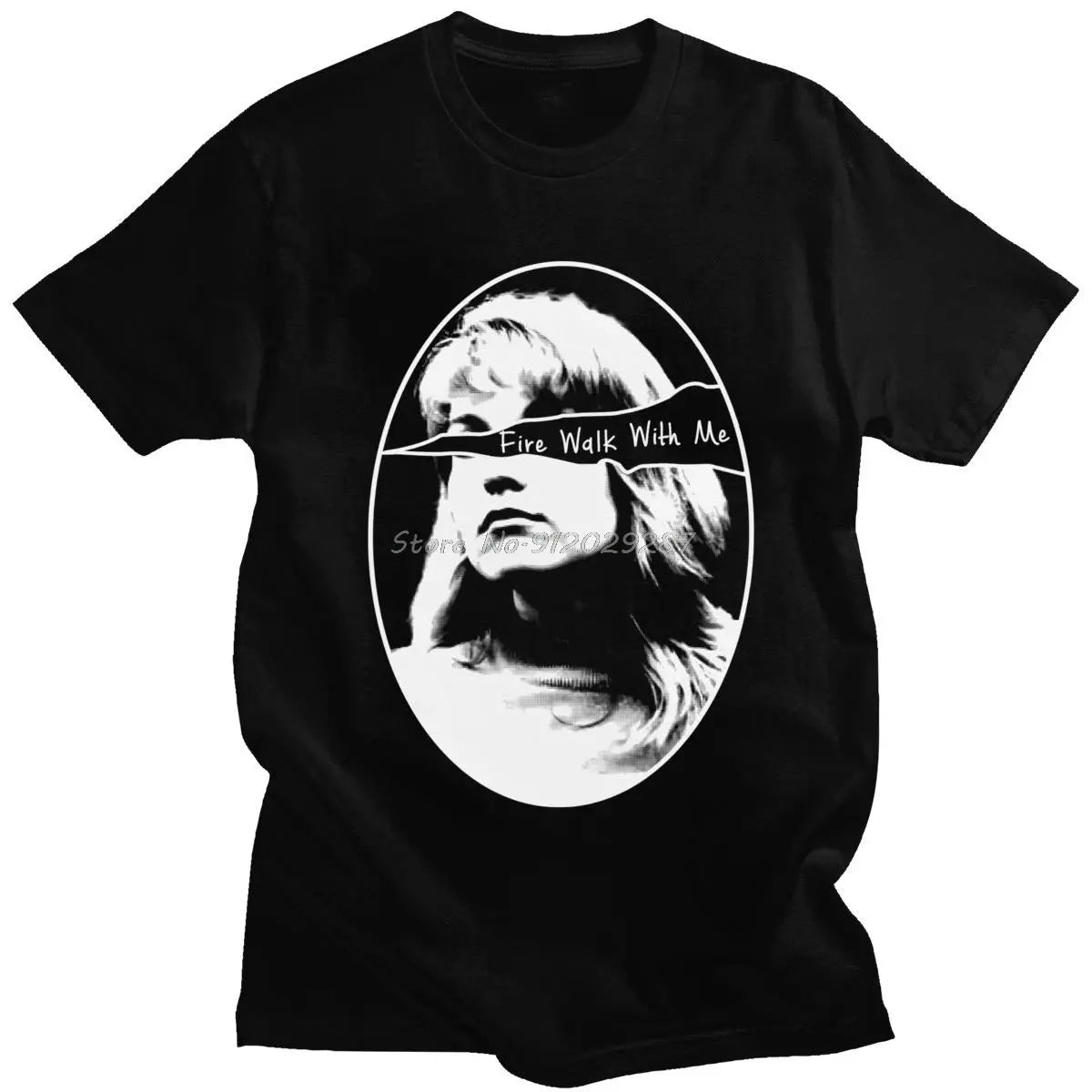 Twin Peaks T Shirt Cotton Laura Palmer T-shirt Fire Walk With Me Tee Top O-neck Short Sleeve TV Fan Tshirt Clothing SS69 19.69 black / S