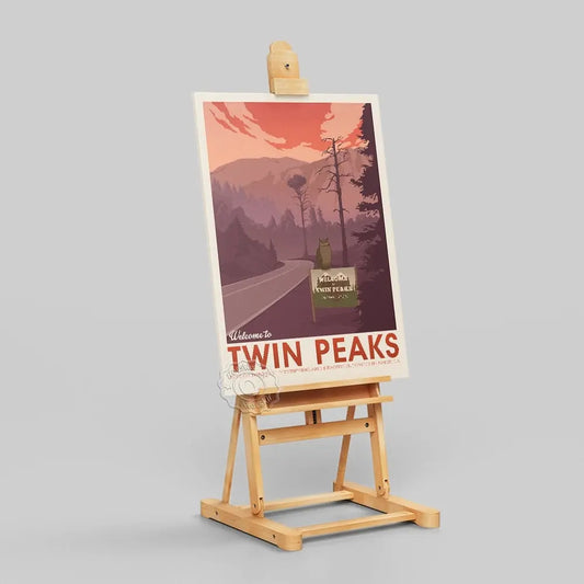 Twin Peaks TV Series Show Vintage Poster, American Teleplay David Lynch Art Prints, Travel City Landscape Wall Picture Decor SS69