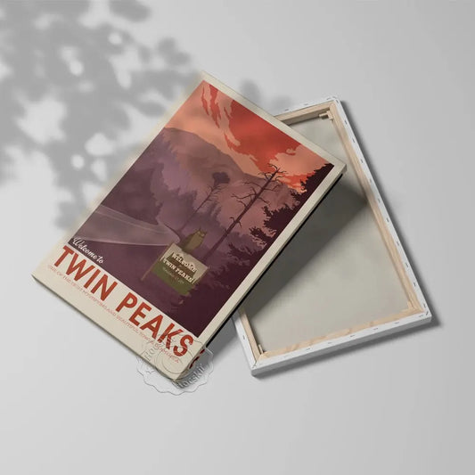 Twin Peaks TV Series Show Vintage Poster, American Teleplay David Lynch Art Prints, Travel City Landscape Wall Picture Decor SS69