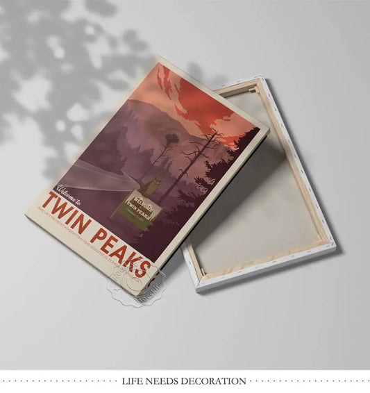 Twin Peaks TV Series Show Vintage Poster, American Teleplay David Lynch Art Prints, Travel City Landscape Wall Picture Decor SS69