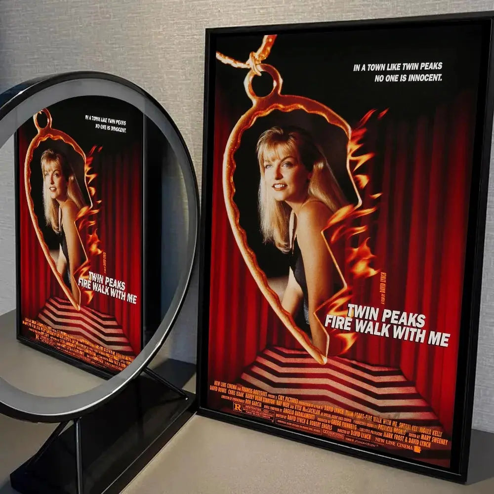 Twin Peaks TV Series Shows Poster Self-adhesive Art Waterproof Paper Sticker Coffee House Bar Room Wall Decor SS69 11.69 z9 / 40x60cm No Frame