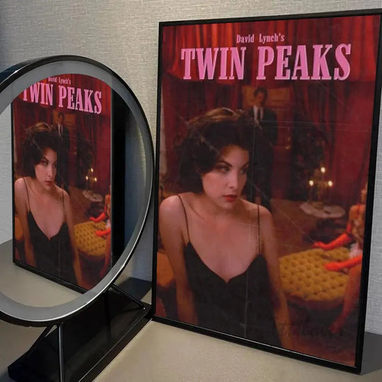 Twin Peaks TV Series Shows Poster Self-adhesive Art Waterproof Paper Sticker Coffee House Bar Room Wall Decor SS69 13.69 z4 / 50x70cm No Frame
