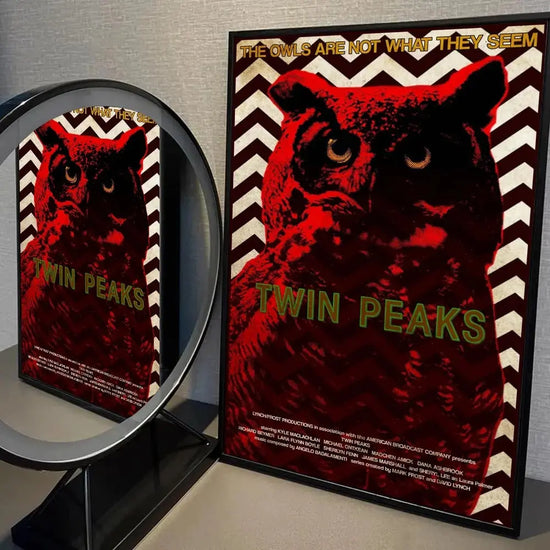 Twin Peaks TV Series Shows Poster Self-adhesive Art Waterproof Paper Sticker Coffee House Bar Room Wall Decor SS69 9.69 z11 / 21x30cm No Frame