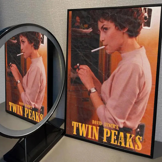 Twin Peaks TV Series Shows Poster Self-adhesive Art Waterproof Paper Sticker Coffee House Bar Room Wall Decor SS69 13.69 z2 / 50x70cm No Frame