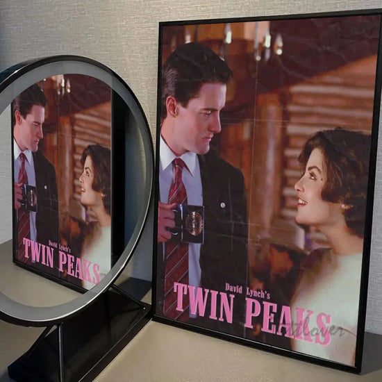 Twin Peaks TV Series Shows Poster Self-adhesive Art Waterproof Paper Sticker Coffee House Bar Room Wall Decor SS69 8.69 z1 / 10x15cm No Frame