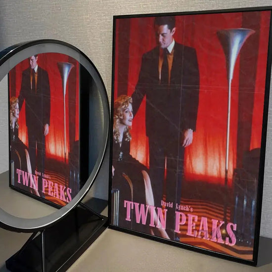 Twin Peaks TV Series Shows Poster Self-adhesive Art Waterproof Paper Sticker Coffee House Bar Room Wall Decor SS69 8.69 z5 / 10x15cm No Frame