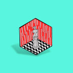Twin peaks Venus Art Statue Enamel pin Hexagon Brooch Custom Alloy Badge Backpack Lapel Pins Fashion Art Jewelry for Women Gift SS69
