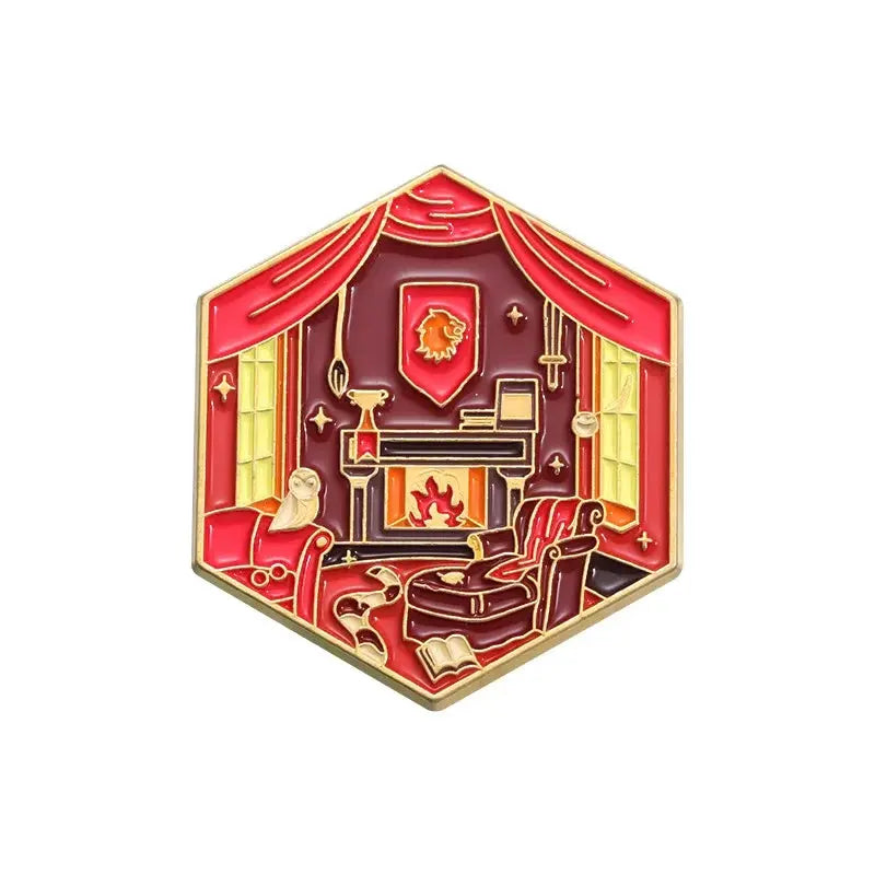 Twin peaks Venus Art Statue Enamel pin Hexagon Brooch Custom Alloy Badge Backpack Lapel Pins Fashion Art Jewelry for Women Gift SS69 5.69 QHXZ914