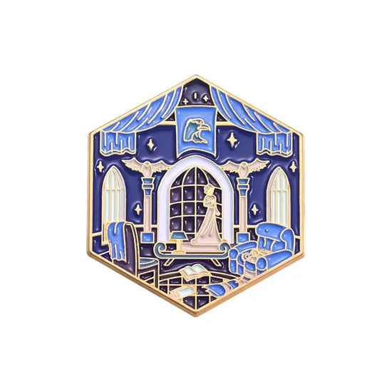 Twin peaks Venus Art Statue Enamel pin Hexagon Brooch Custom Alloy Badge Backpack Lapel Pins Fashion Art Jewelry for Women Gift SS69 5.69 QHXZ917