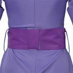 Chip Dale Animation Gadget Hackwrench Cosplay Blue-Magenta Bodysuit with Purple Belt Women's Costume Casual Jumpsuit SS69