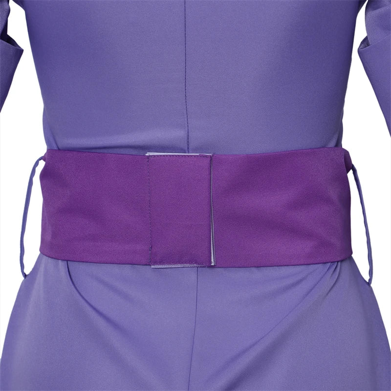 Chip Dale Animation Gadget Hackwrench Cosplay Blue-Magenta Bodysuit with Purple Belt Women's Costume Casual Jumpsuit SS69