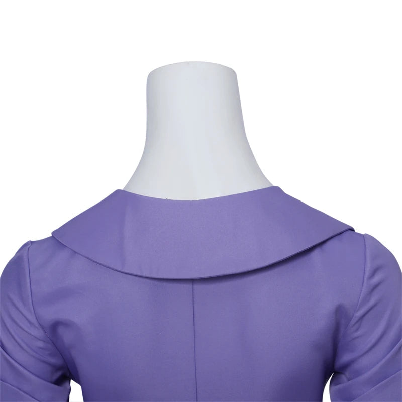 Chip Dale Animation Gadget Hackwrench Cosplay Blue-Magenta Bodysuit with Purple Belt Women's Costume Casual Jumpsuit SS69