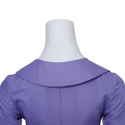 Chip Dale Animation Gadget Hackwrench Cosplay Blue-Magenta Bodysuit with Purple Belt Women's Costume Casual Jumpsuit SS69