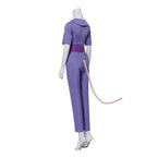 Chip Dale Animation Gadget Hackwrench Cosplay Blue-Magenta Bodysuit with Purple Belt Women's Costume Casual Jumpsuit SS69