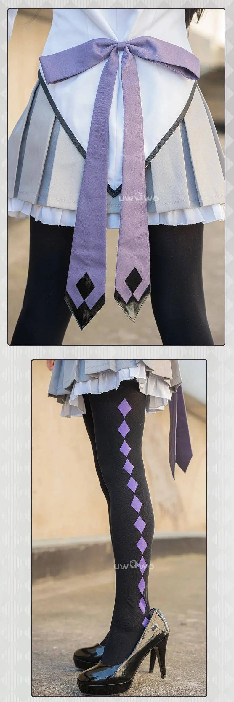 UWOWO Collab Series: Puellaa Magii Madoka Magicaa Akemii Homuraa Cospaly Costume S-4XL Cosplay Outfits - SS69