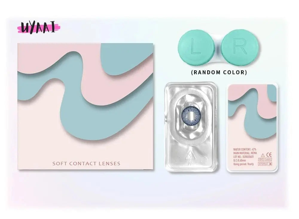 UYAAI Halloween Cosplay Color Contact Lenses Cosplay Lens Anime Red Lenses Girl Tears Graduated Colored Lenses Makeup Eye Len - SS69