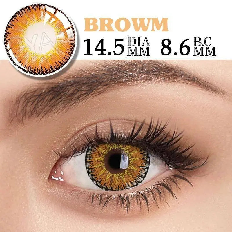 UYAAI Halloween Cosplay Color Contact Lenses Cosplay Lens Anime Red Lenses Girl Tears Graduated Colored Lenses Makeup Eye Len - SS69