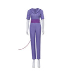 Chip Dale Animation Gadget Hackwrench Cosplay Blue-Magenta Bodysuit with Purple Belt Women's Costume Casual Jumpsuit SS69