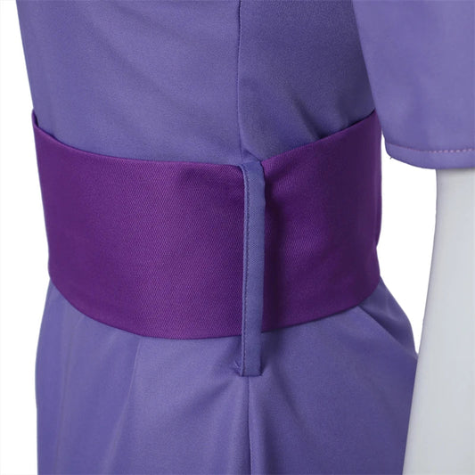 Chip Dale Animation Gadget Hackwrench Cosplay Blue-Magenta Bodysuit with Purple Belt Women's Costume Casual Jumpsuit SS69